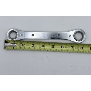 Proto 12 Pt. Dual Box End Ratcheting Wrench 5/8" & 3/4"  Model 1196 USA Used